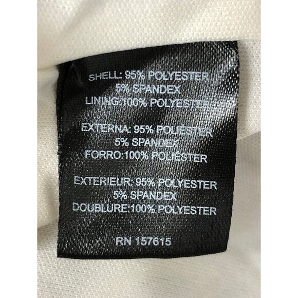 Tahari ASL Border Print Dress Sleeveless Fringe Trim Sheath Mini Black White 12 - Picture 8 of 9